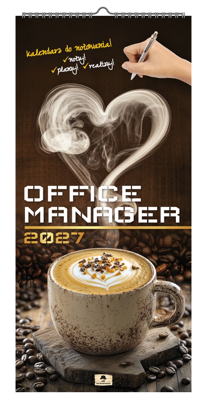Kalendarz paskowy szeroki KPS v.2 Office manager Pan Kalendarzyk