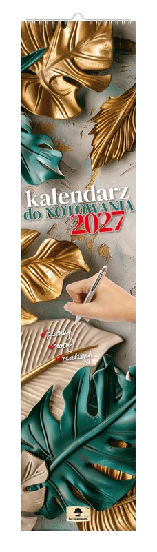 Kalendarz paskowy wąski do notowania KPW v.1 Pan Kalendarzyk