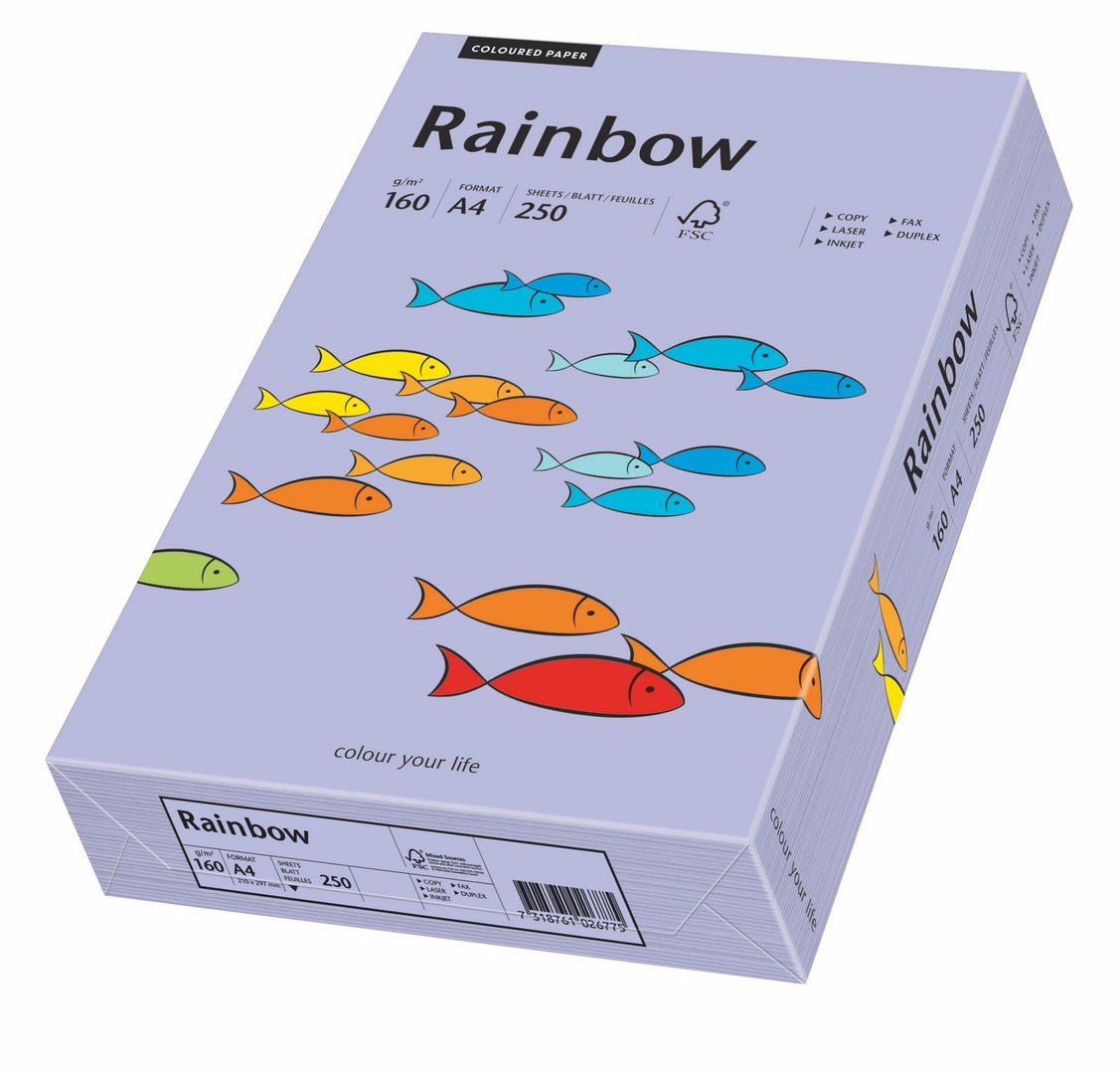 Papier ksero Rainbow A4 160g fioletowy R60 Papyrus