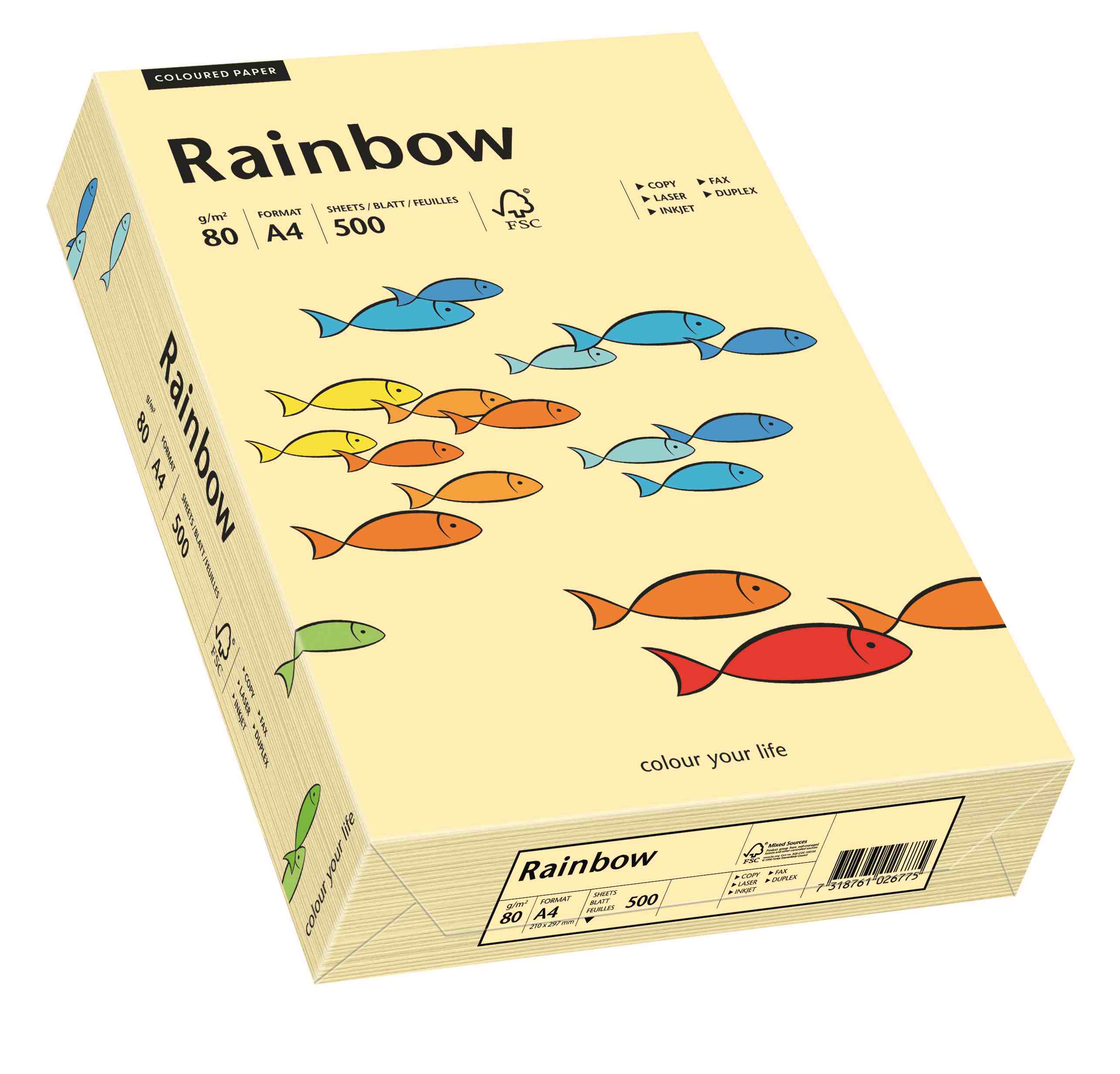 Papier ksero Rainbow A4 80g kość słoniowa R06 Papyrus