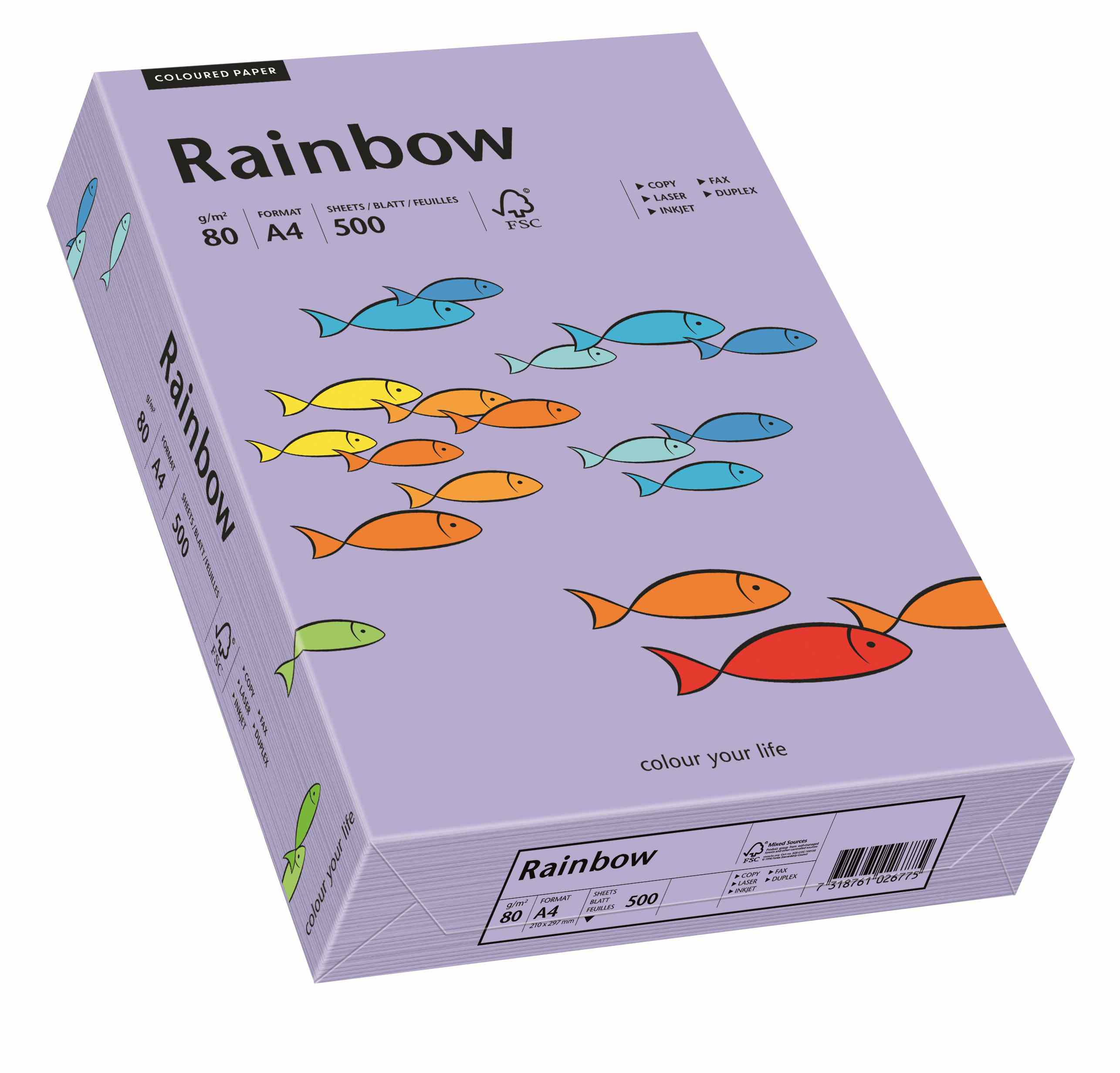 Papier ksero Rainbow A3 80g fioletowy R60 Papyrus