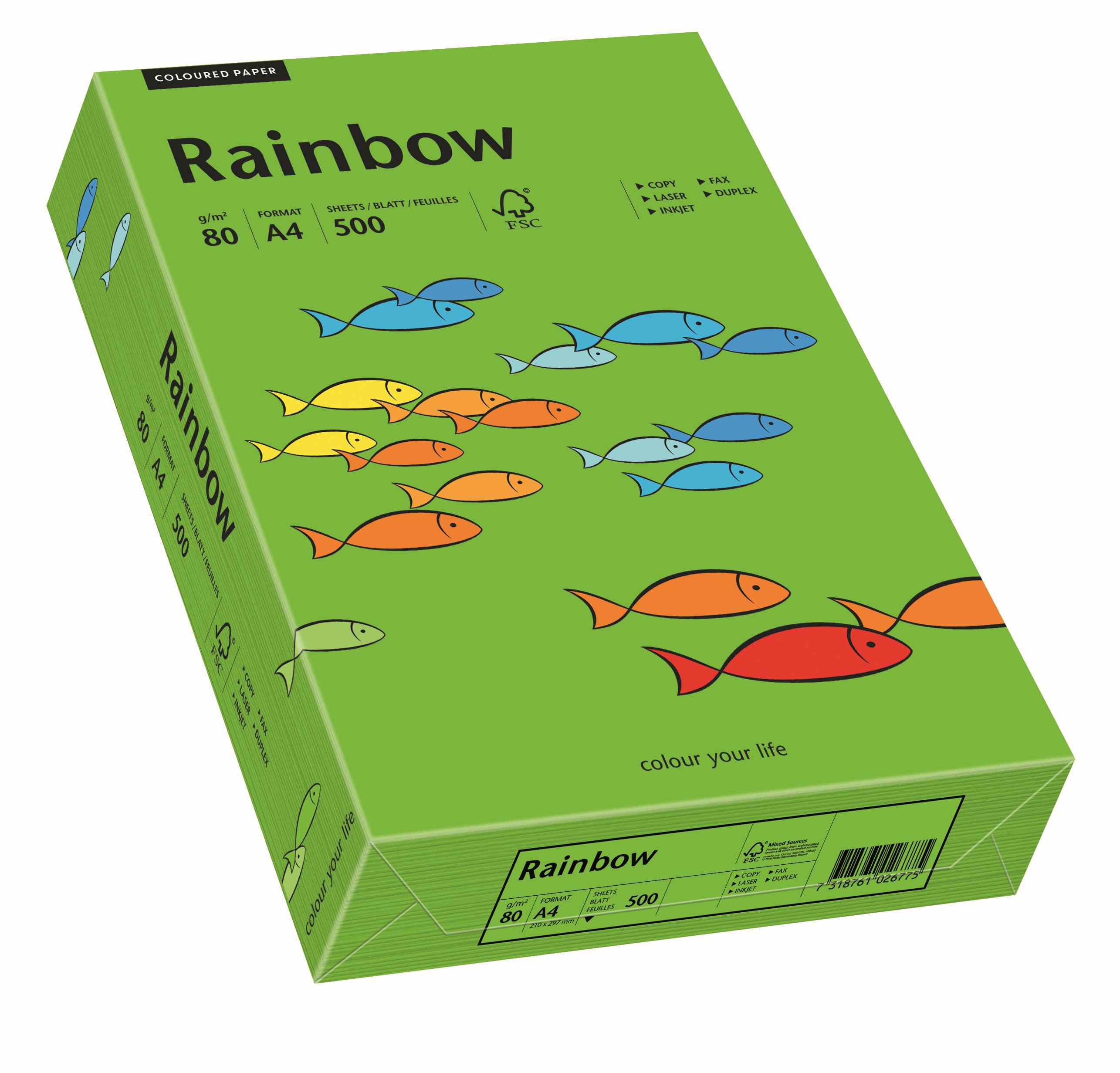 Papier ksero Rainbow A4 80g ciemno zielony R78 Papyrus