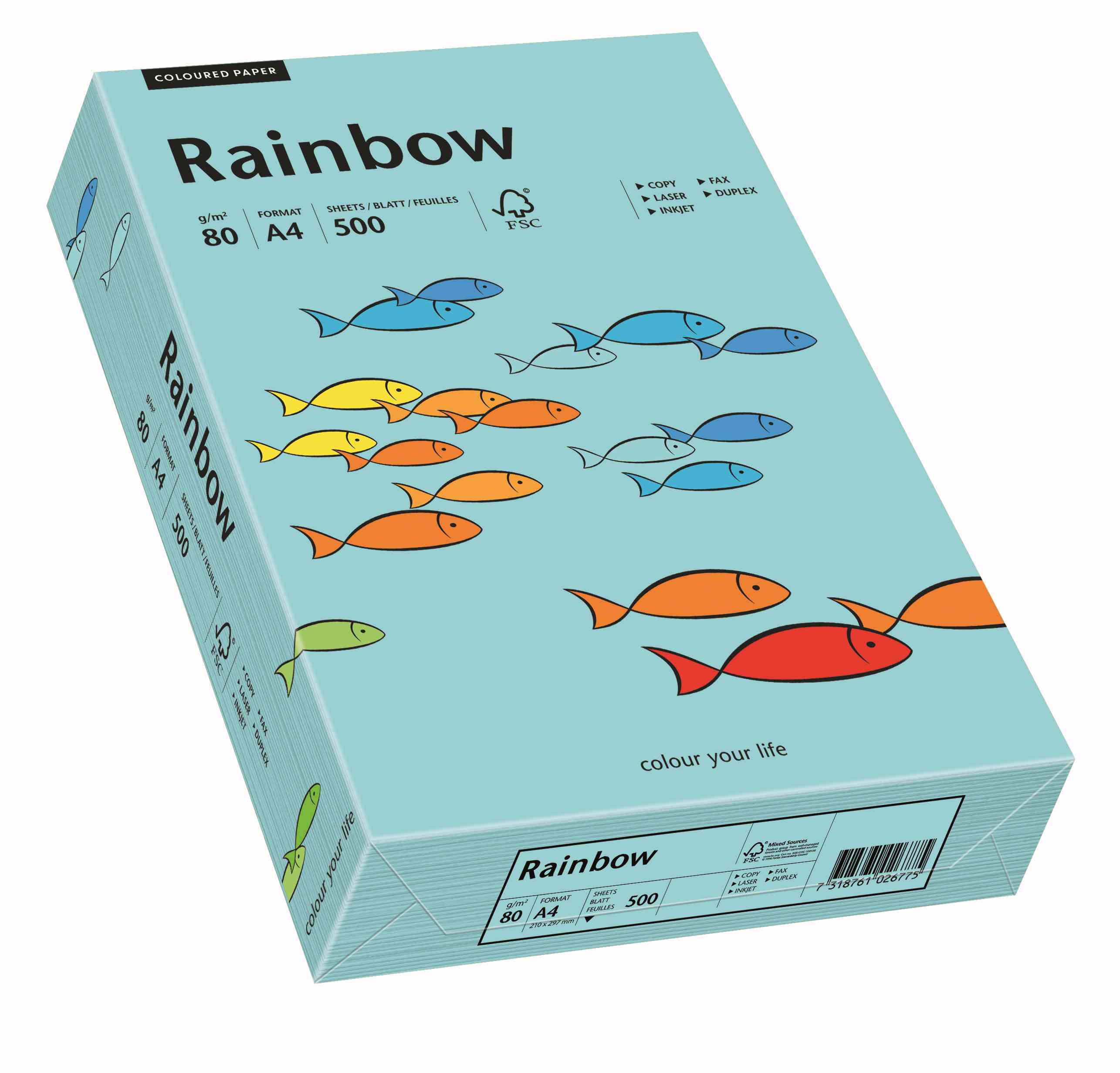 Papier ksero Rainbow A4 80g morski R84 Papyrus