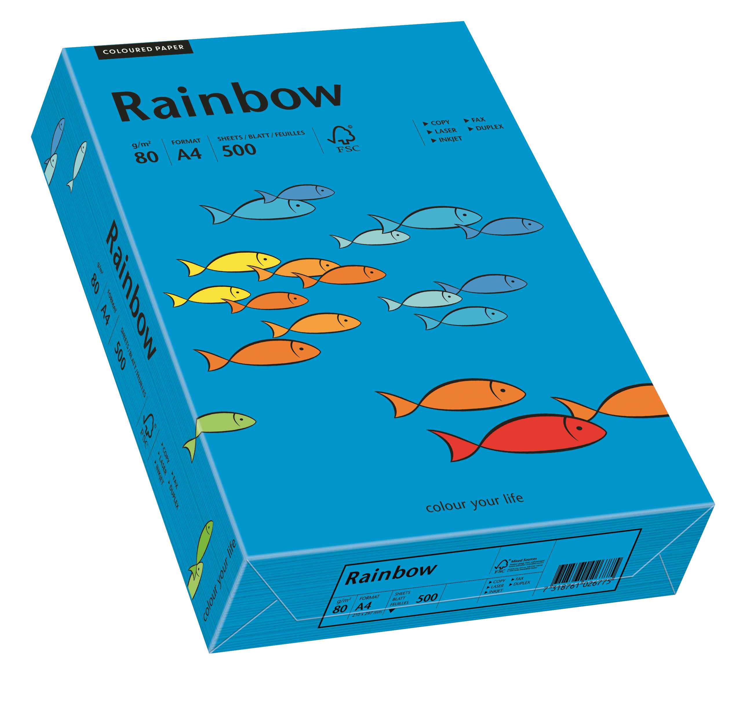 Papier ksero Rainbow A3 80g ciemny niebieski R88 Papyrus