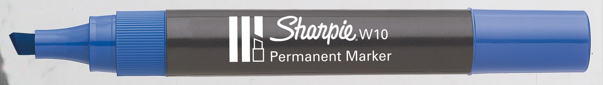 Marker permanentny Sharpie W10 ścięty niebieski