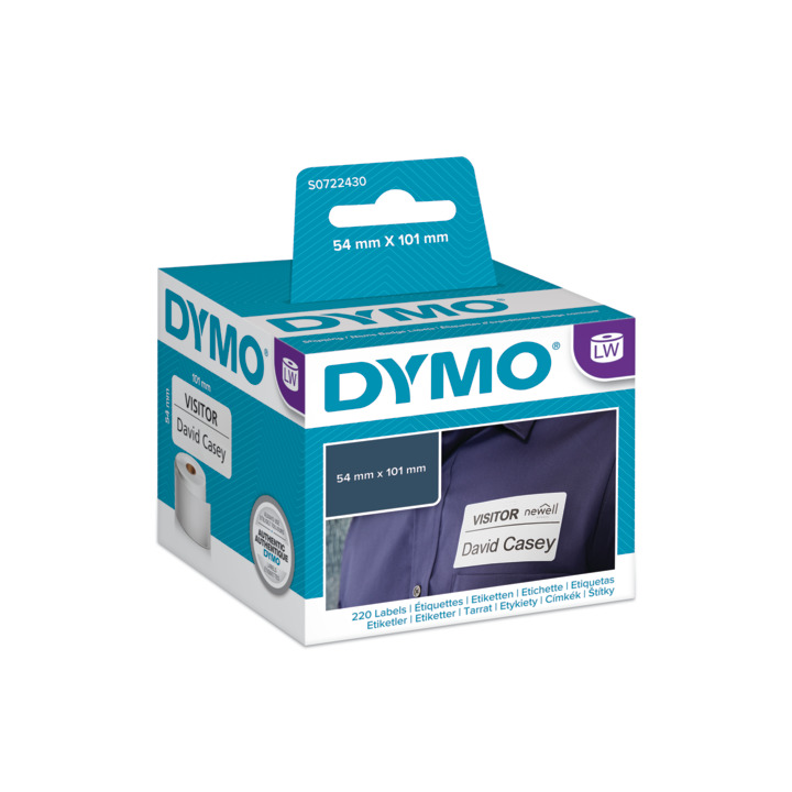 Etykiety Dymo 101mm x 54mm 220szt. identyfikatory imienne