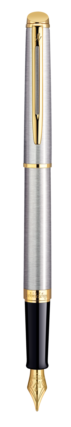 Pióro wieczne Waterman Hemisphere stalowe GT (F)