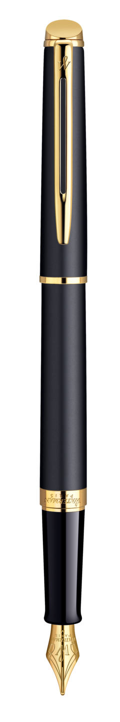 Pióro wieczne Waterman Hemishere matowa czerń GT (F)