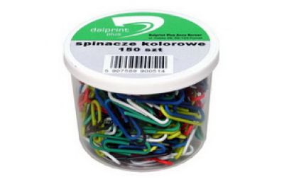 Spinacz kolorowy w pudełku 28 mm (150 szt.) SK150 Dalprint