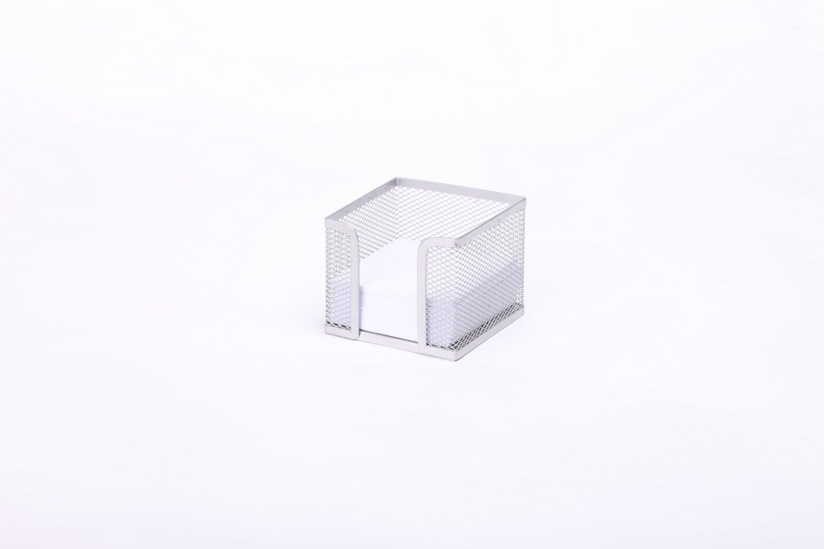 Pojemnik na kostkę z siatki srebrny TRES