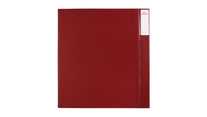 Teczka do akt osobowych z wąsami PCV (B+W) Biurfol bordowa