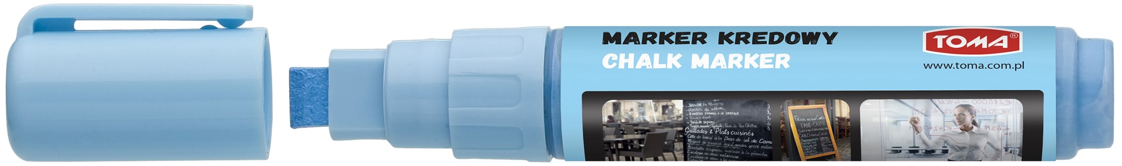 Marker kredowy Toma TO-291 niebieski