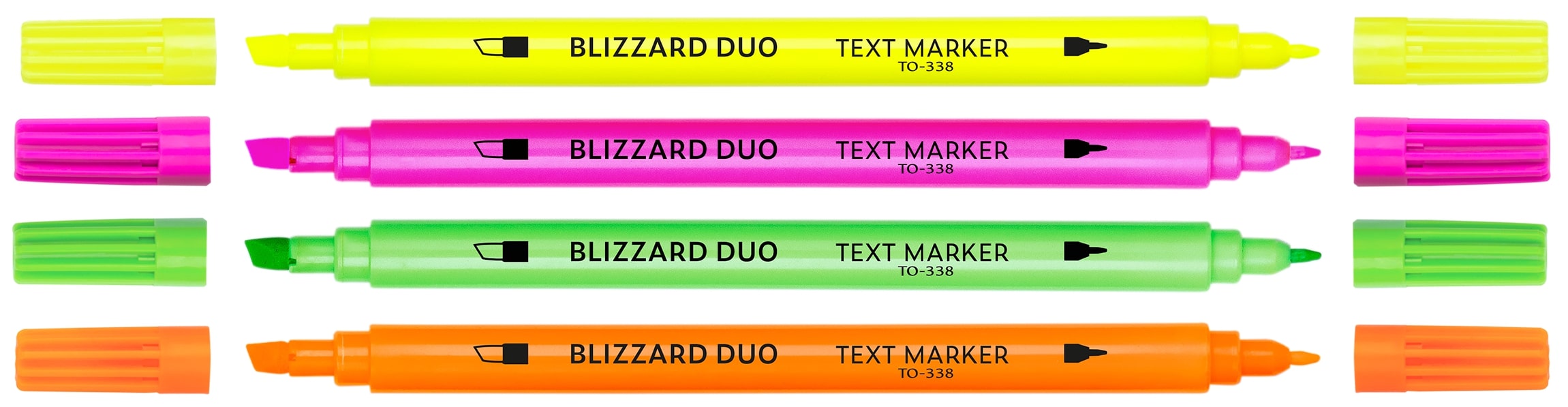 Zakreślacz Blizzard duo 4szt TO-338 Toma