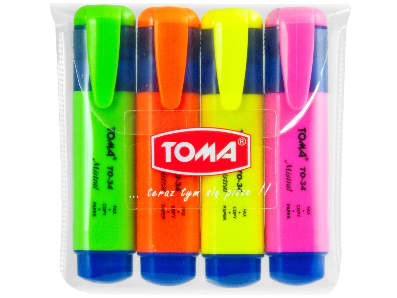 Zakreślacz 4 kolory TO-34 Toma