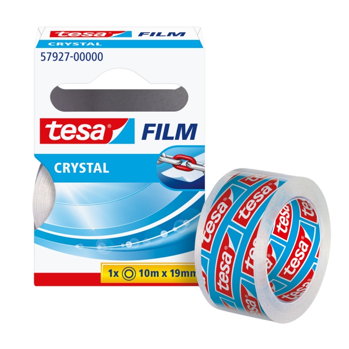 Taśma klejąca 10mx19mm Tesa Cristal w kartoniku 57927-00000-02 TS