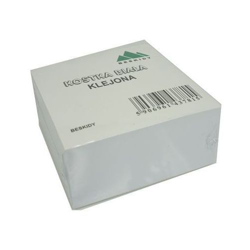 Kostka papierowa klejona Beskidy 8,5x8,5/800k. biała