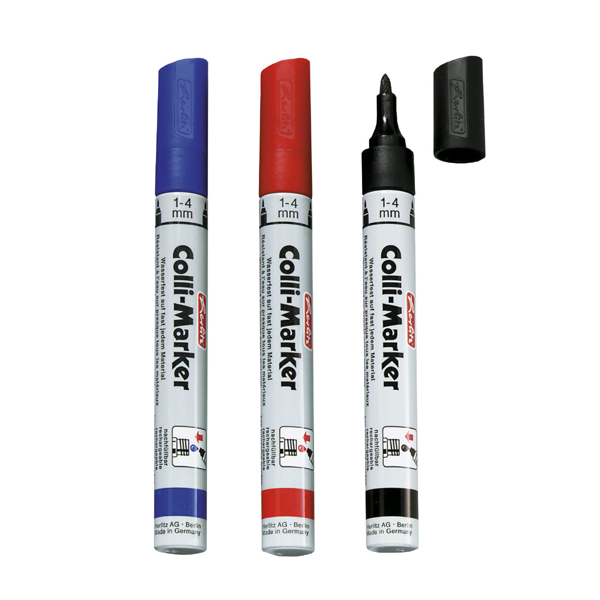 Marker permanentny Herlitz Colli czerwony