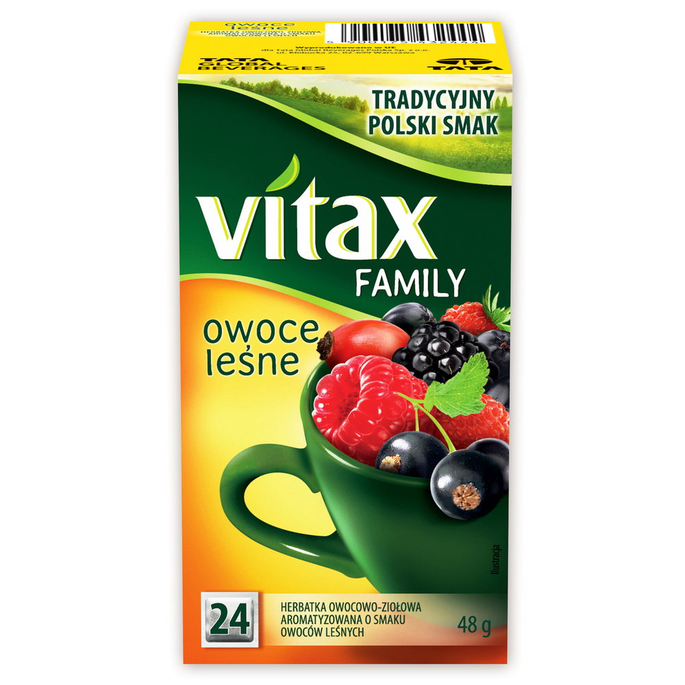 Herbata Vitax Family Owoce Leśne 24 torebki