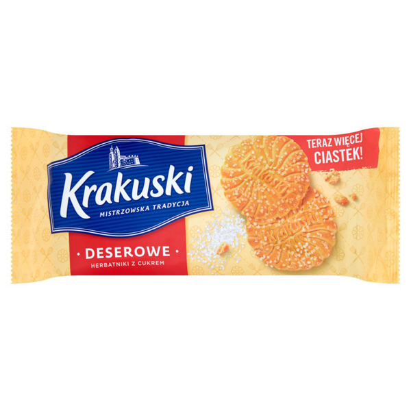Ciastka Krakuski deserowe z cukrem