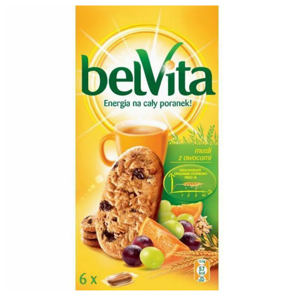 Ciastka Belvita musli z owocami 300g