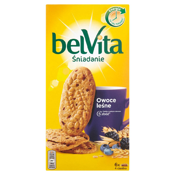 Ciastka Belvita owoce leśne 300g