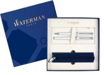 Zestaw prezentowy Waterman Hemisphere Pióro Wieczne + Długopis z Etui biały CT
