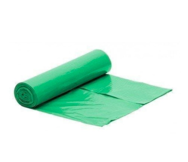 Worki na śmieci LDPE 120L (25) zielone