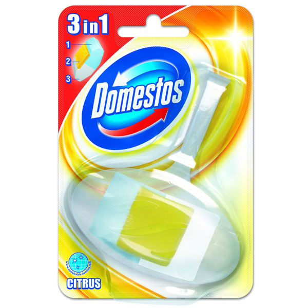 Domestos 3w1 Kostka do WC 40g z koszykiem Citrus