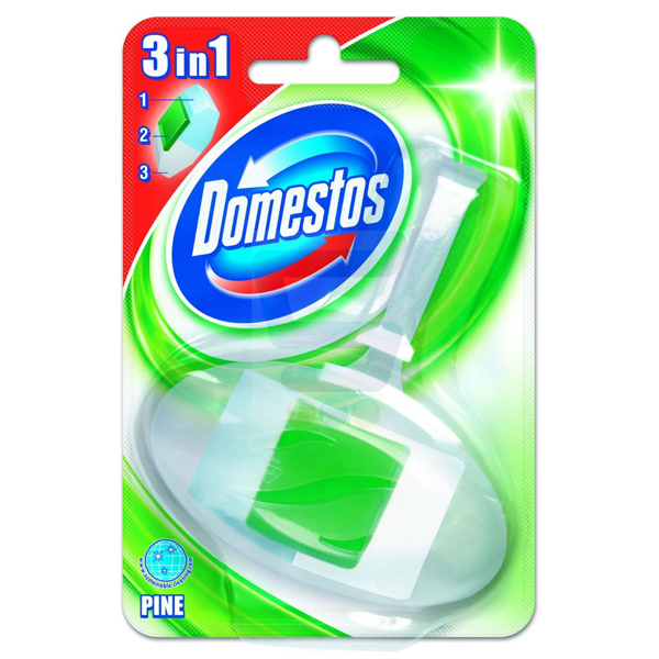 WC kostka Domestos 40g z zawieszką PINE (Leśna)