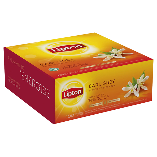 Herbata Lipton Earl Grey w kopertach 100 sztuk