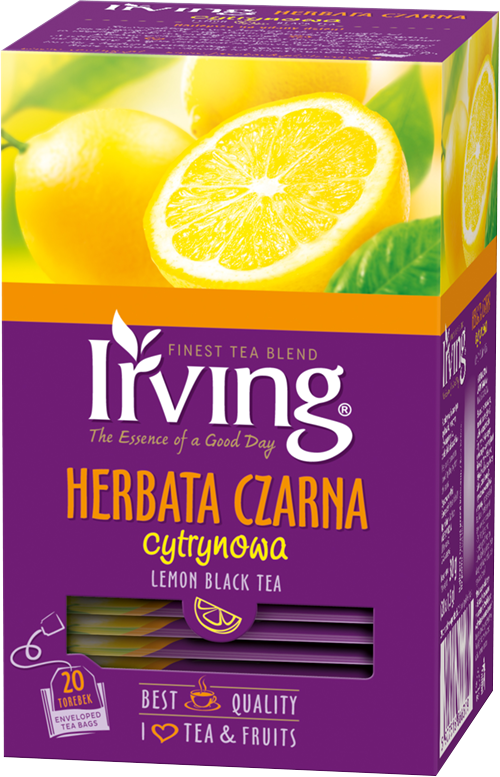 Herbata Irving czarna cytrynowa 20k