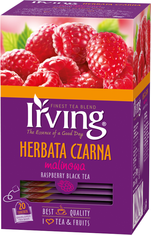 Herbata Irving czarna malinowa20 torebek