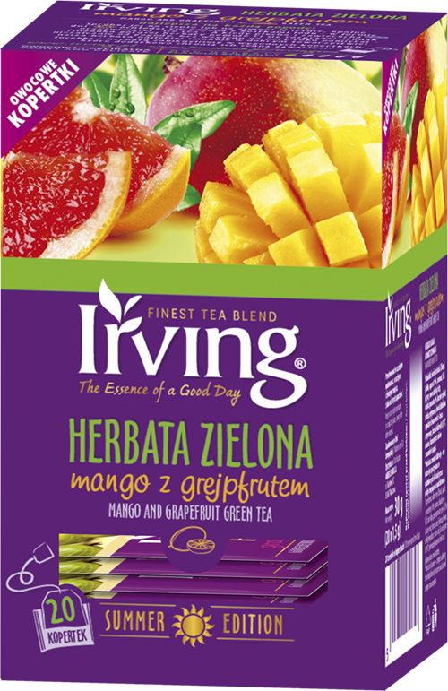 Herbata Irving zielona Mango Grejpfrut 20kop