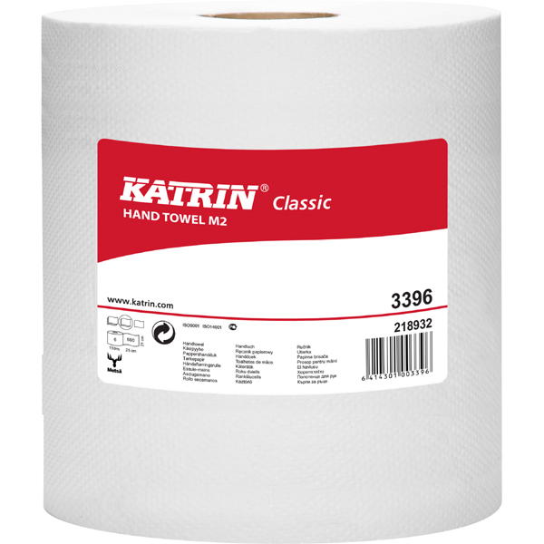 Ręczniki papierowe w rolce (6) Katrin Classic Hand Towel Roll M2 białe 3396