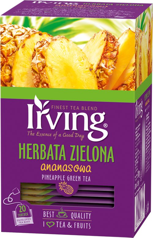 Herbata Irving zielona ananasowa 20kop