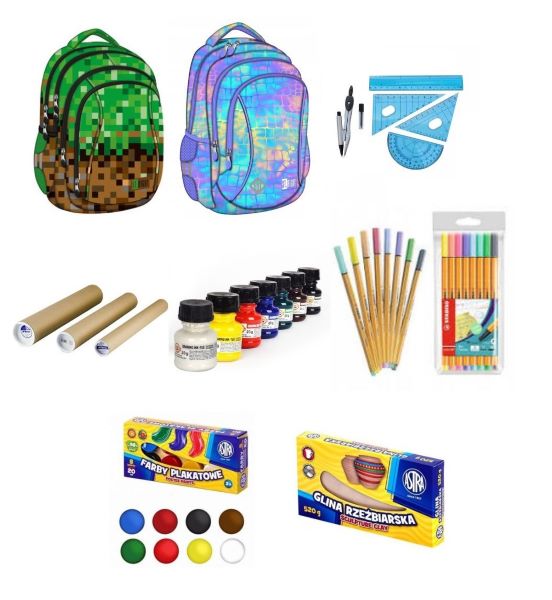 Artykuły szkolne i plastyczne