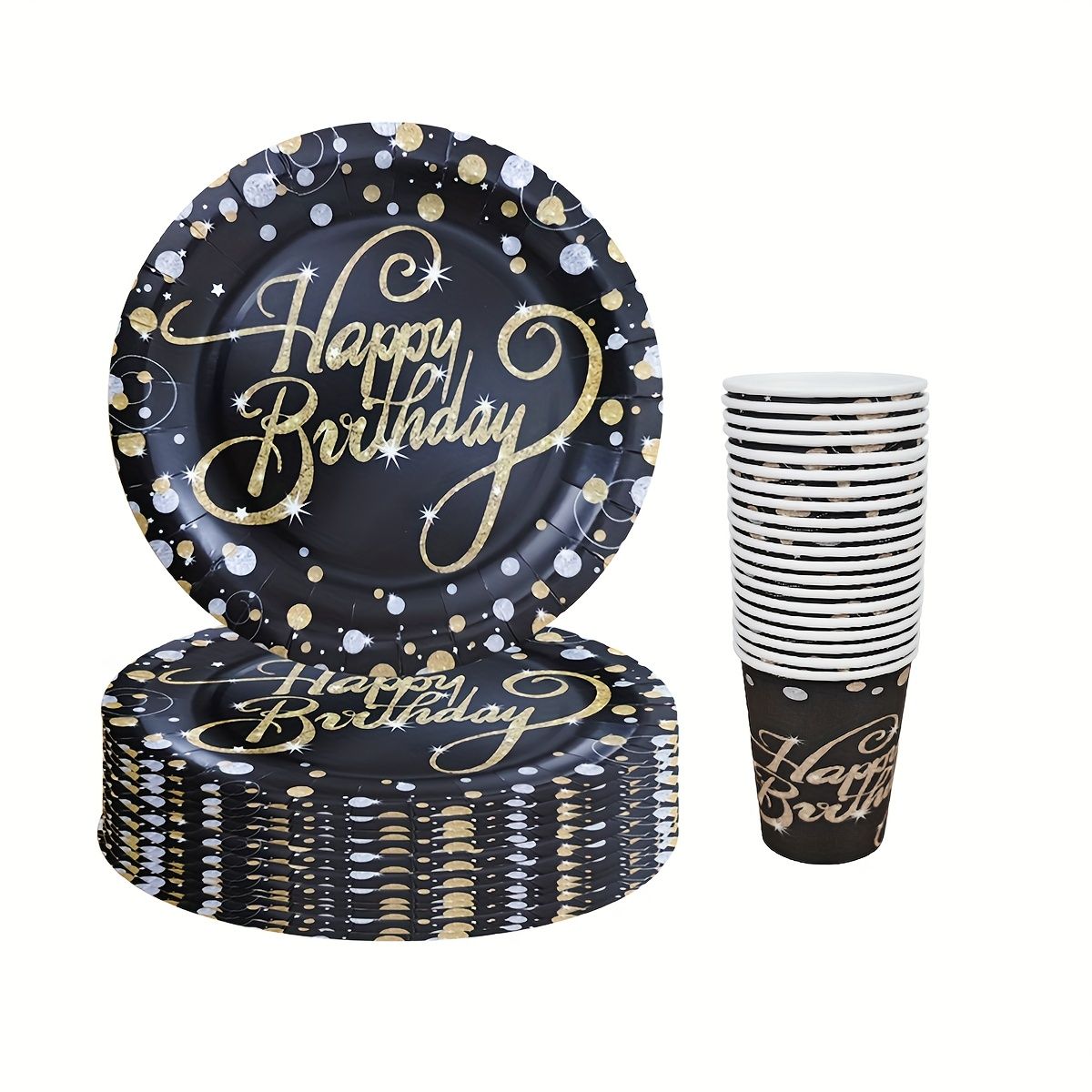 Talerzyki, kubki, serwetki,czapeczki