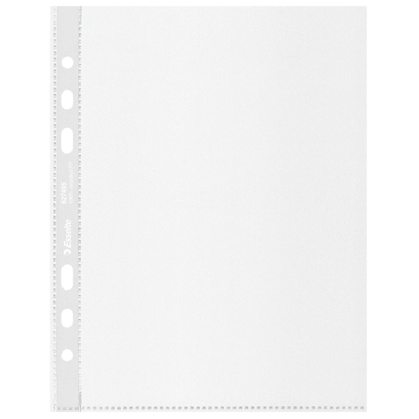 Koszulka Esselte 100% Recycled Premium A5/100 groszkowa 70mic