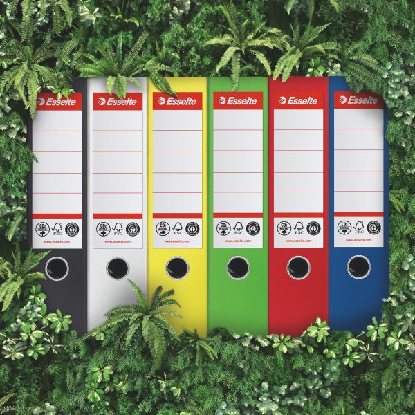 Segregator Esselte No.1 A4/75, neutralny pod względem emisji CO2, czerwony