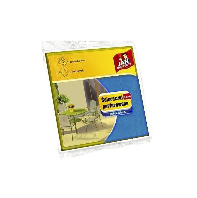 Ściereczki perforowane z grubym splotem 3szt. Jan Niezbędny