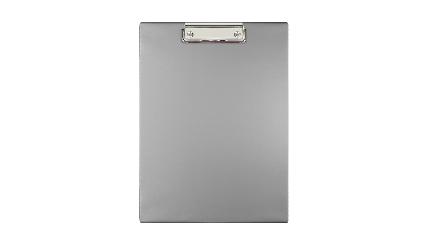 Podkład z klipem A4 New Colours Biurfol srebrny