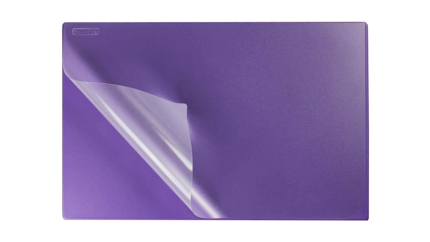 Podkład na biurko z folią 38x58 Biurfol fioletowy