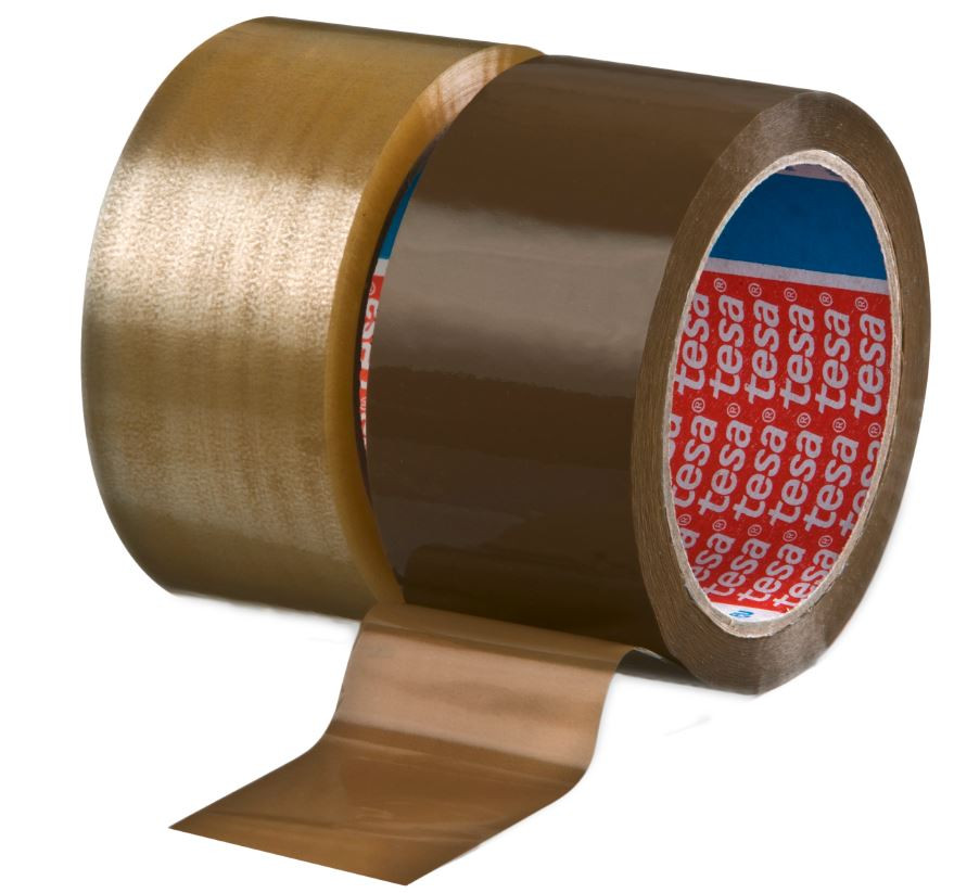 Taśma pakowa 48mmx66m brąz Tesa [04263-00156-07] Solvent