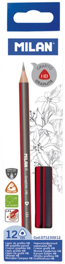 Ołówek trójkątny HB 1szt. Milan