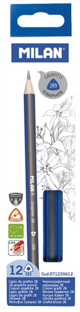 Ołówek trójkątny 2B Milan