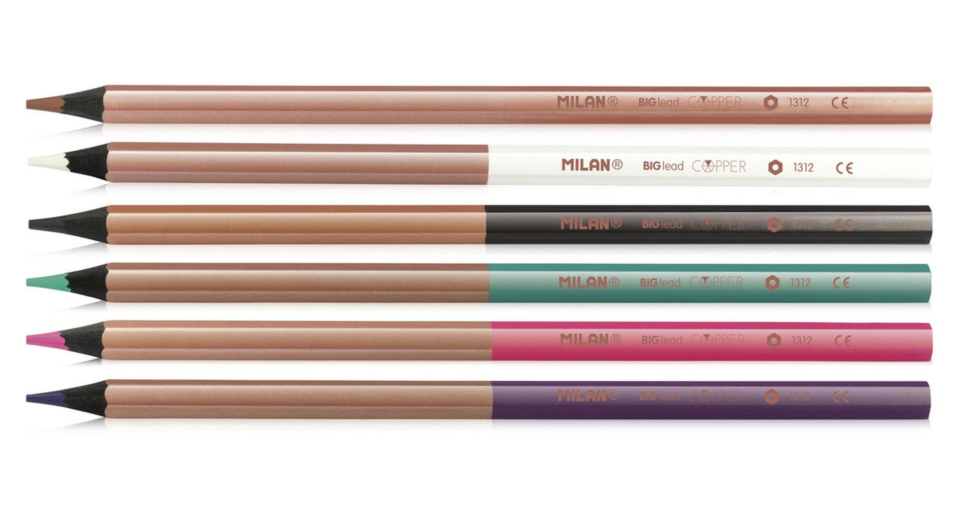 Kredki sześciokątne Copper Milan 6kol