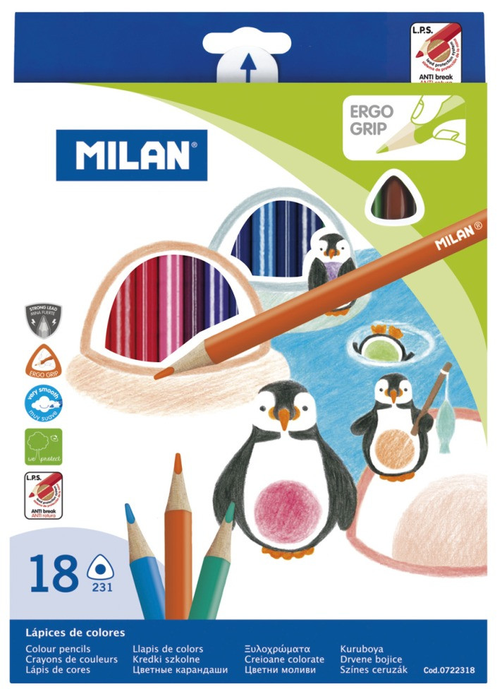 Kredki ołówkowe Milano 12kol