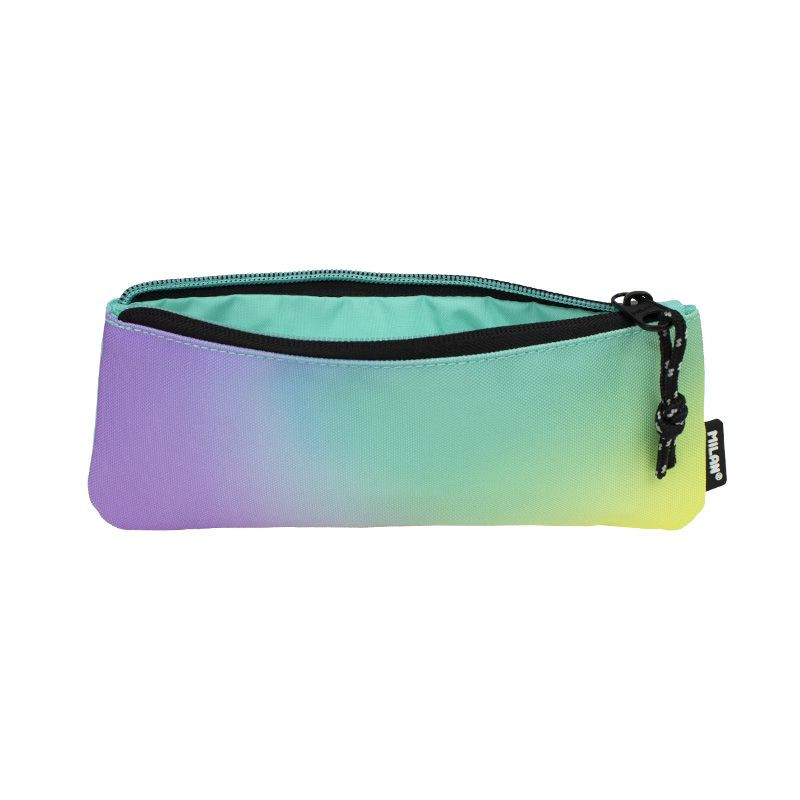 Piórnik mały płaski SUNSET zielony Milan