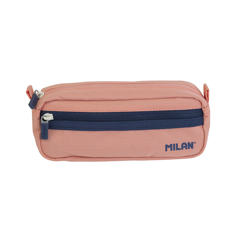 Piórnik kwadratowy z 2 suwakami MILAN SERIA 1918 różowy