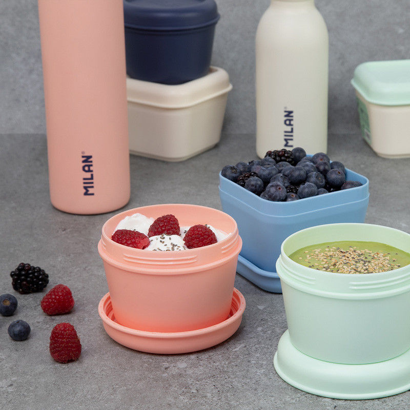 Pojemnik na lunch kwadratowy 0,33l niebieski Milan